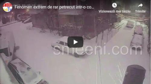 Fenomen meteo rar, în județul Buzău (VIDEO)
