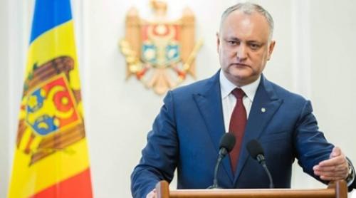 Igor Dodon confirmă încheierea crizei politice din Republica Moldova