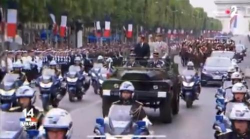 De Ziua Franţei, Emmanuel Macron a fost fluierat şi huiduit, la defilarea pe Champs Elysees