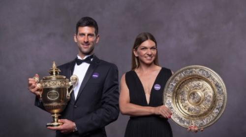 Simona Halep şi Novak Djokovic, la Balul Campionilor de la Wimbledon