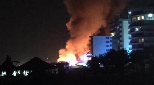 Incendiu la fostul club Bamboo din Mamaia