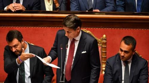 Criză politică gravă. Premierul și-a depus demisia: ”Salvini e iresponsabil”
