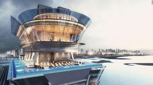 Una dintre cele mai înalte piscine din lume se construieşte în Dubai