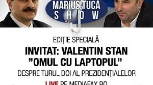 Marius Tucă Show, miercuri, de la ora 19:00. Invitat: ”omul cu laptopul”, Valentin Stan