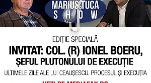 Ediție specială „Marius Tucă Show”. Invitat Col. (R) Ionel Boeru, comandantul plutonului de execuție al soților Ceaușescu.