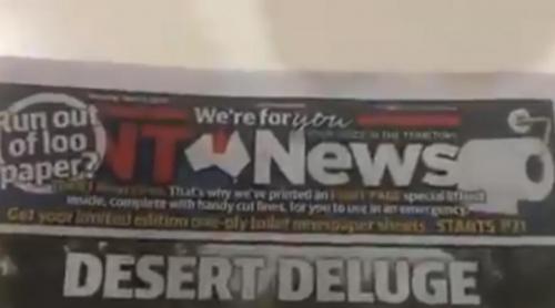  Un ziar australian a printat pagini în plus pentru a fi folosite în locul hârtiei igienice