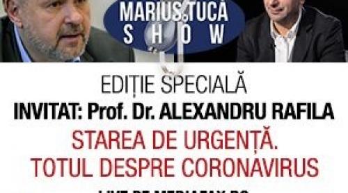 ORA 18.00: PROF. DR. ALEXANDRU RAFILA, EXCLUSIV LA MARIUS TUCĂ SHOW. EDIȚIE SPECIALĂ