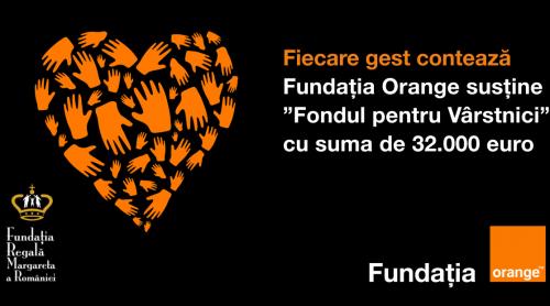 Fundația Regală Margareta cu sprijinul Orange România ajută persoanele vârstnice