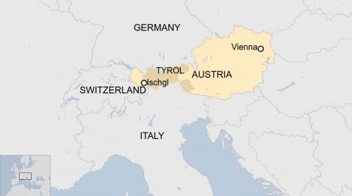 Austria a ridicat măsurile de carantinare din zona roșie a Tyrolului