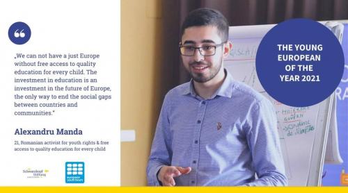Tânărul European al Anului 2021 este un student din Constanța