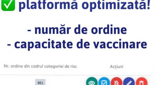 Platforma de programare la vaccinare s-a schimbat: românii pot vedea câte persoane sunt în fața lor pe lista de așteptare
