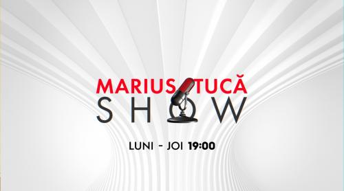 Marius Tucă Show începe diseară la șapte, la Aleph News și pe alephnews.ro. Invitații de azi sunt directorul editorial al Ziarului Financiar, Cristian Hostiuc, prodecanul Facultății de Jurnalism și Științele Comunicării din cadrul Universității București,
