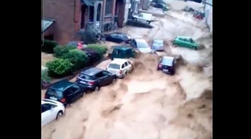 Furtuni violente și noi inundații în Belgia
