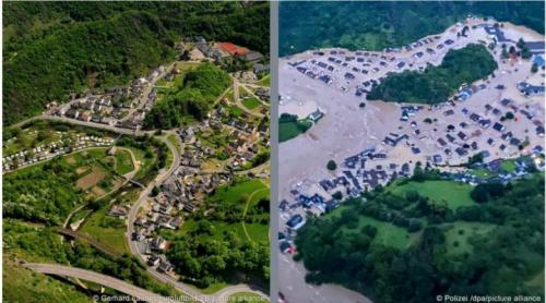 Studiu. Criza climatică a mărit de nouă ori riscul de inundații catastrofale precum cele din Germania din iulie