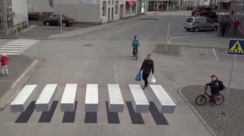 La Aarhus, în Danemarca, vor fi testate trecerile de pietoni tridimensionale