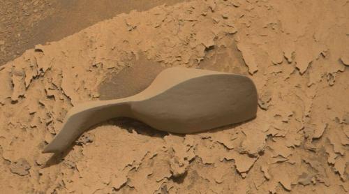 Viața pe Marte: o piatră ciudată „în formă de jucărie sexuală” a fost văzută pe planeta roșie