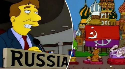 Serialul „The Simpsons” a prezis „foarte trista” invazie a Ucrainei de către Rusia