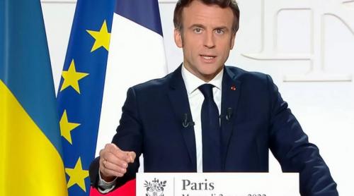 Emmanuel Macron: „Nu suntem în război cu Rusia”