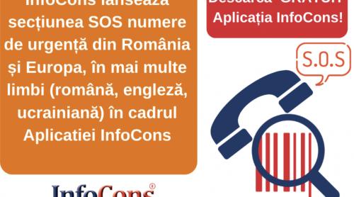 InfoCons lansează secțiunea SOS numere de urgență din România și Europa, în mai multe limbi