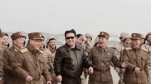  Kim Jong-un filmat în stil Top Gun la testarea „noului tip” de rachete balistice intercontinentale