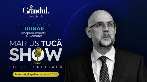 Marius Tucă Show – ediție specială. Invitat: Kelemen Hunor - live video