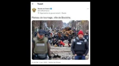 Franța îl convoacă pe ambasadorul Rusiei pentru comunicare "indecentă" care compară masacrul din Bucea cu un "platou de filmare”