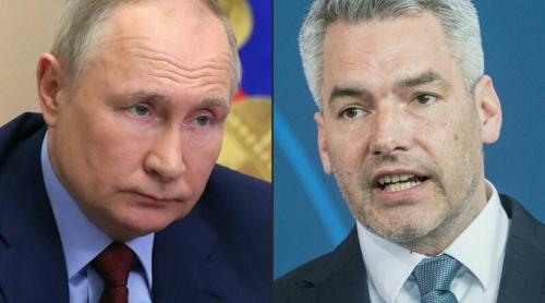Cancelarul austriac este „pesimist” dupa întâlnirea cu Putin la Moscova