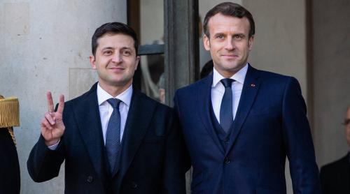 Zelensky consideră că refuzul lui Macron de a vorbi despre genocid este „dureros”
