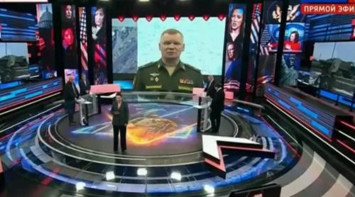 Revărsare de ură la televiziunea rusă după scufundarea crucișătorului Moscova: „Kievul ar trebui șters de pe hartă"
