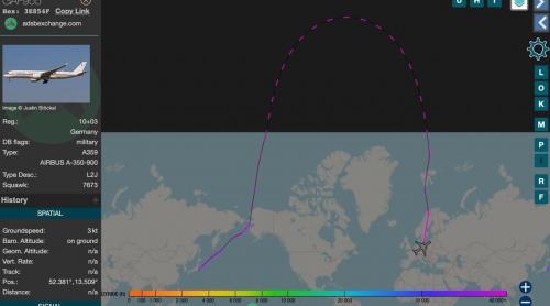 De la Tokyo la Berlin: Avionul lui Olaf Scholz a zburat peste Polul Nord pentru a ocoli Rusia