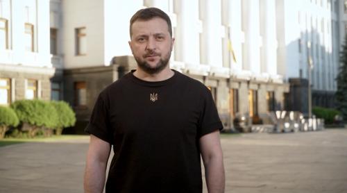 Zelensky: „Pace”, „victorie”, „Ucraina” - trei cuvinte pentru care ne luptăm de o sută de zile
