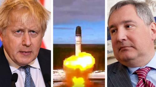 Rusia anunță noi teste pentru racheta nucleară Satan-2 și îl amenință pe Boris Johnson: "Dacă folosim Sarmat, nu va mai fi nimeni care să-ți coafeze părul"