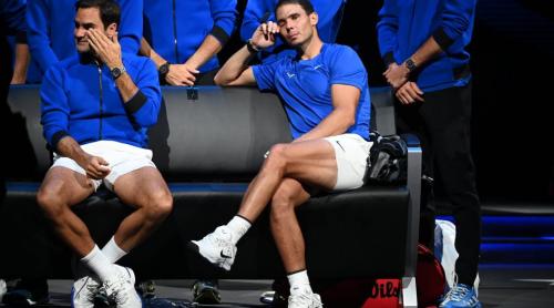 Lacrimile de final pentru Roger Federer și pentru partenerul ultimului său meci Rafael Nadal