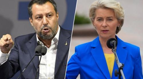 Matteo Salvini îi cere Ursulei von der Leyen să se scuze sau să demisioneze: „Ce este asta, o amenințare? Aroganță rușinoasă"