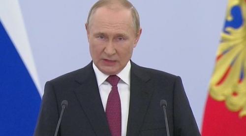 Discursul lui Putin despre anexarea regiunilor ucrainene:  „Ei devin cetățenii noștri pentru totdeauna”