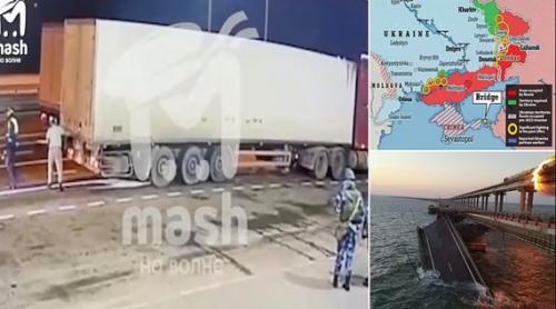 Moscova spune că proprietarul camionului care a explodat pe podul din Crimeea este un rus
