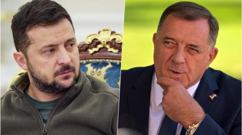 Liderul sârb bosniac Dodik îl critica pe Zelensky: "Aroganța lui Zelensky depășește importanța rolului pe care crede că îl are"