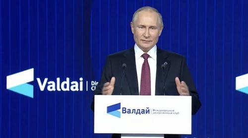 Putin: Există „schimbări tectonice ale întregii ordini globale”