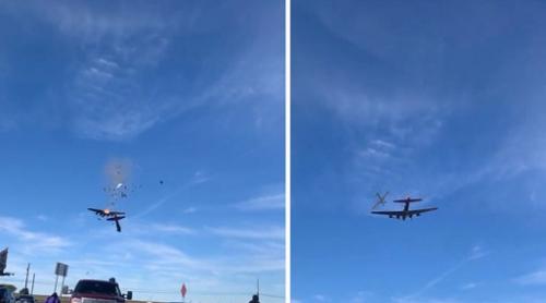 SUA: Două avioane se ciocnesc în aer în timpul unui show aerian 