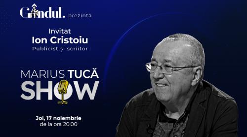 Marius Tucă Show începe joi, 17 noiembrie, de la ora 20.00, live pe gândul.ro