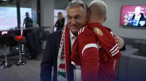 Viktor Orbán a purtat o eșarfă „Ungaria Mare” la un meci de fotbal al echipei naționale