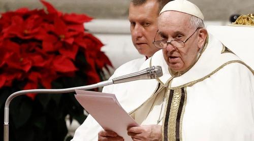 Slujba de Crăciun: Papa ne invită să ne gândim la răniții de război și la săraci