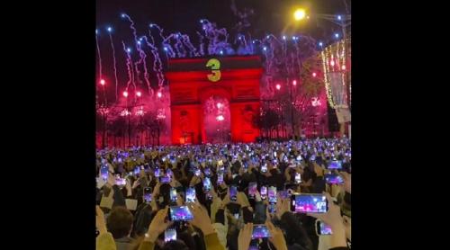 Anul Nou la Paris: un milion de oameni pe Champs Elysées