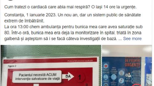 Revolta unui aparținător român: “Cum tratezi o cardiacă care abia mai respiră? O lași 14 ore la urgențe” 