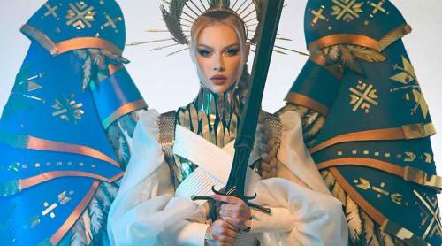 Miss Ucraina va purta un costum numit "Războinicul luminii" la concursul Miss Univers 2023 (video)