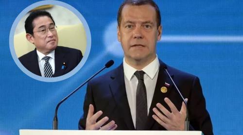 Medvedev: "Premierului Japoniei ar trebui să-i fie rușine și să-și faca hara-kiri"