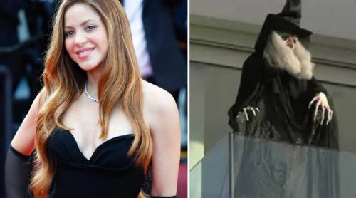 Shakira și-a pus o vrăjitoare pe balcon și a speriat-o pe mama lui Pique (video)
