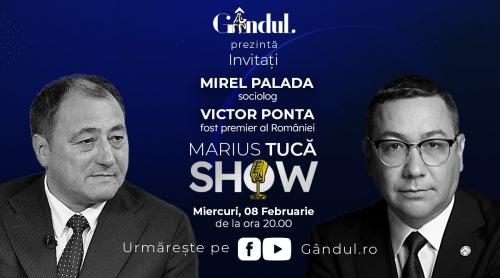 Marius Tucă Show – ediție specială. Invitați: Victor Ponta și Mirel Palada- video