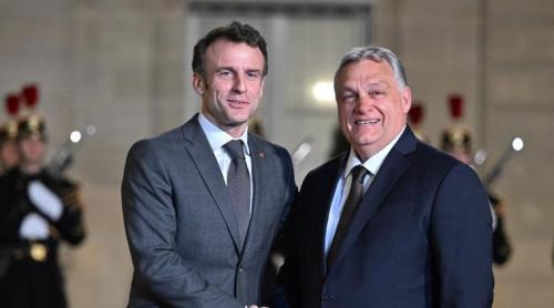 Macron s-a întâlnit cu Orban la Paris pentru a insista asupra „unității țărilor europene” în războiul din Ucraina