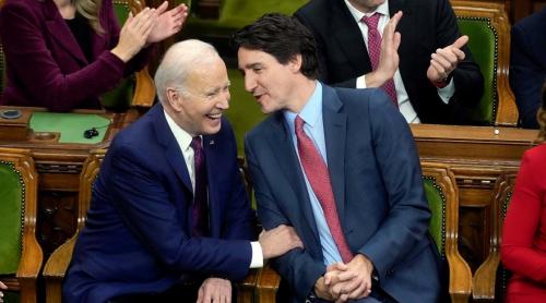 Biden și Trudeau mână în mână pentru a continua să sprijine Ucraina